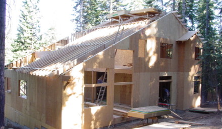 Roof Framing From Rear of House